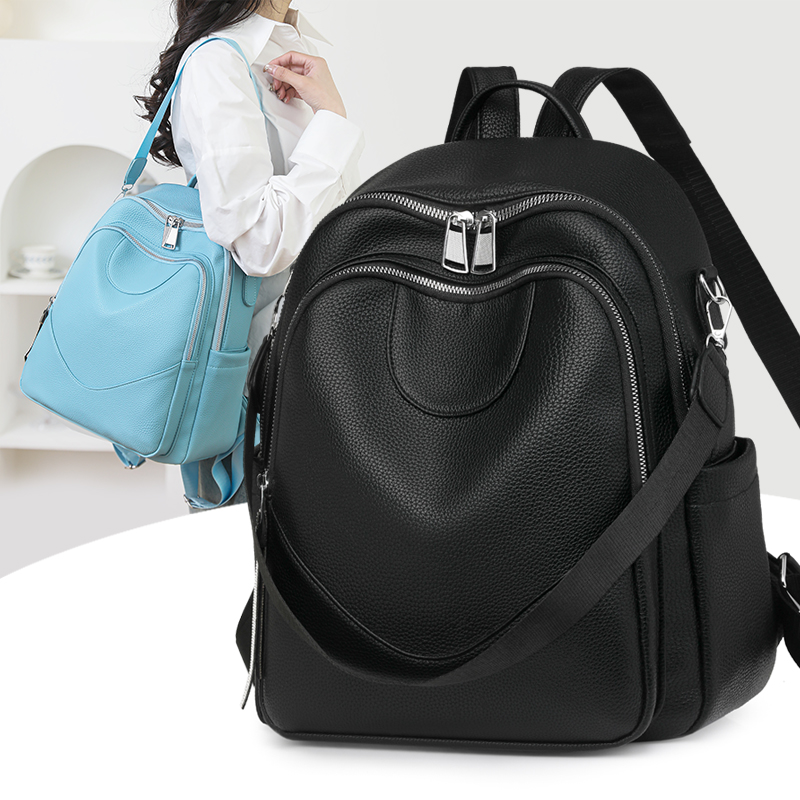 Women Bags Ru - Модный женский кожаный рюкзак большой емкости,