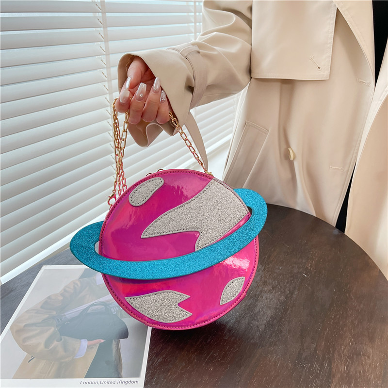 Women'S Young Bags - Сумка женская круглая с лазерным рисунком,