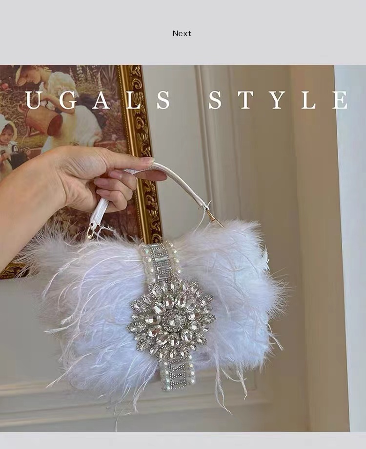 Роскошные страусиные волосы с  – обзор и цена Women Bags On Sale