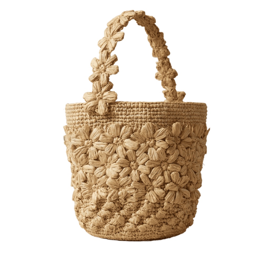 Женская летняя сумка-ведро из  – обзор и цена Women'S Raffia Bags
