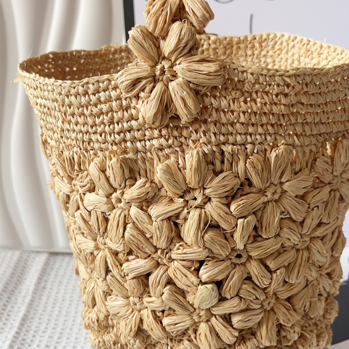 Женская летняя сумка-ведро из  – обзор и цена Women'S Raffia Bags